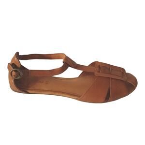 TIMBERLAND Emmy T Strap Sandal Tan Womens 8.5